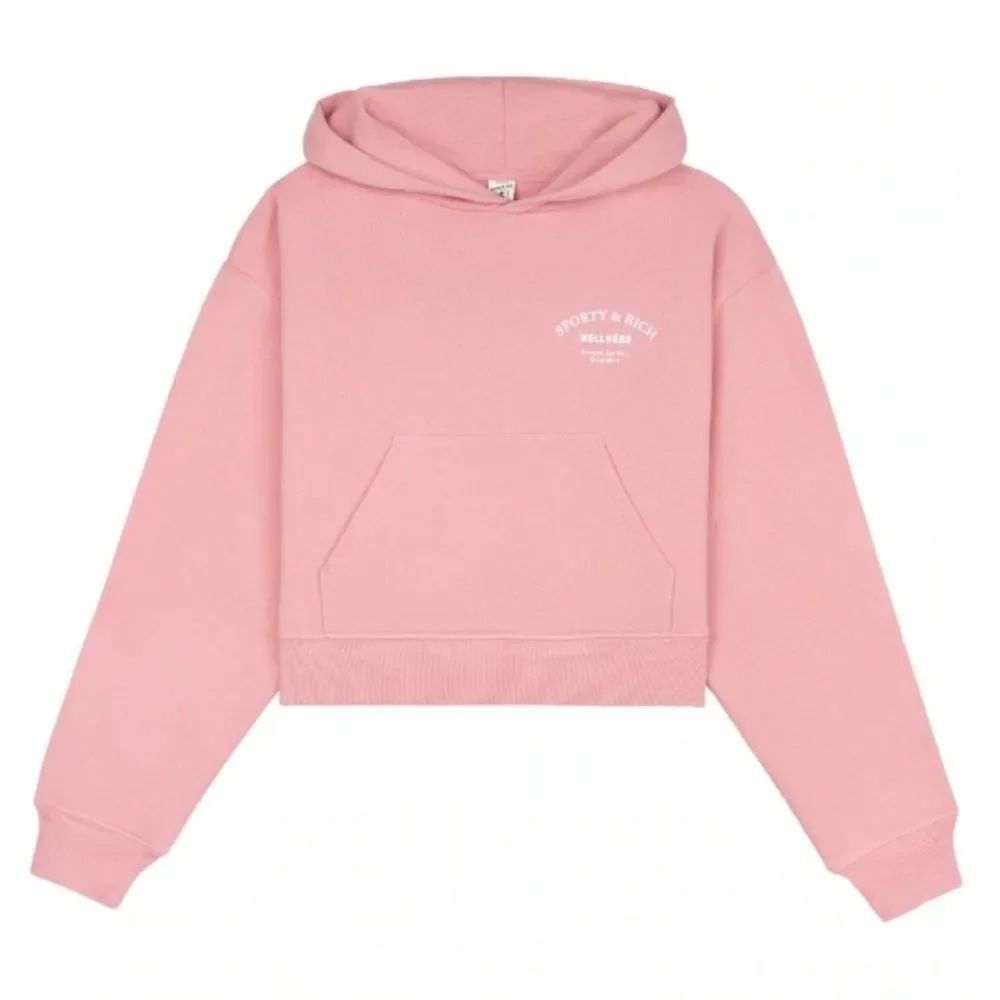 Sporty & Rich Hooded Crop Sweatshirt